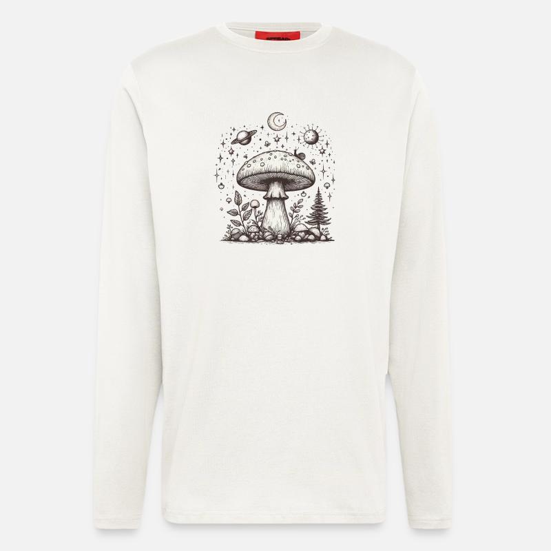 Toadstool Mushroom Psilo - Longsleeve - made by SPREAD  - OFF WHITE