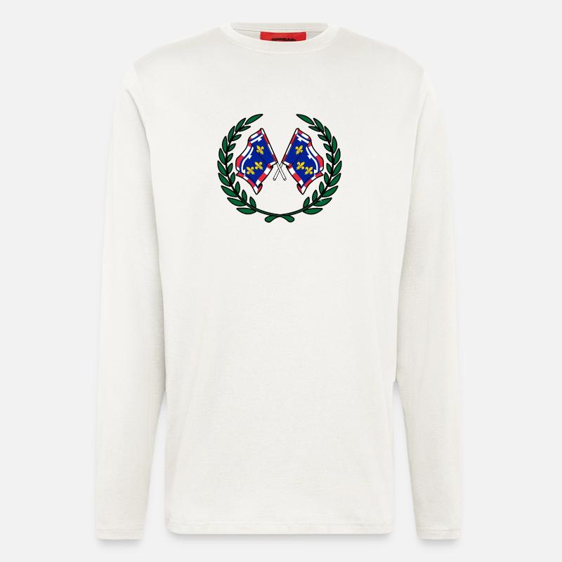 Lorbeerkranz Centre-Val de Loire - Langarmshirt - made by SPREAD  - OFF WHITE