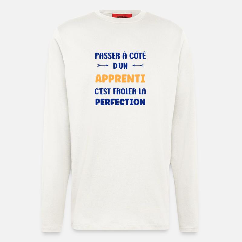 Missing out on an apprentice — perfection - Longsleeve - made by SPREAD  - OFF WHITE