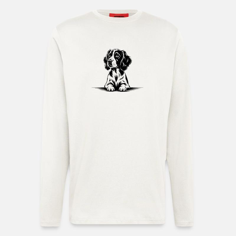 Cocker Spaniel - Longsleeve - made by SPREAD  - OFF WHITE