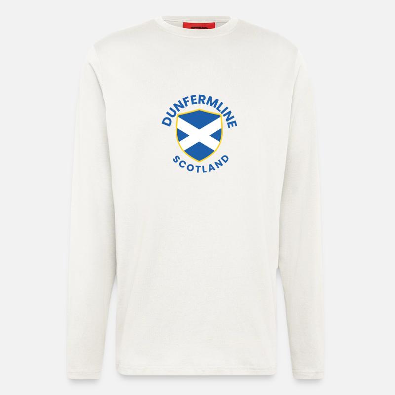 Dunfermline Scottish Shield Design - Longsleeve - made by SPREAD  - OFF WHITE