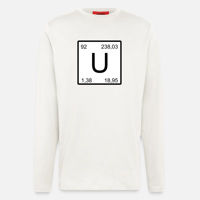 Uranium U Element Square Graphic - Longsleeve - made by SPREAD  - OFF WHITE