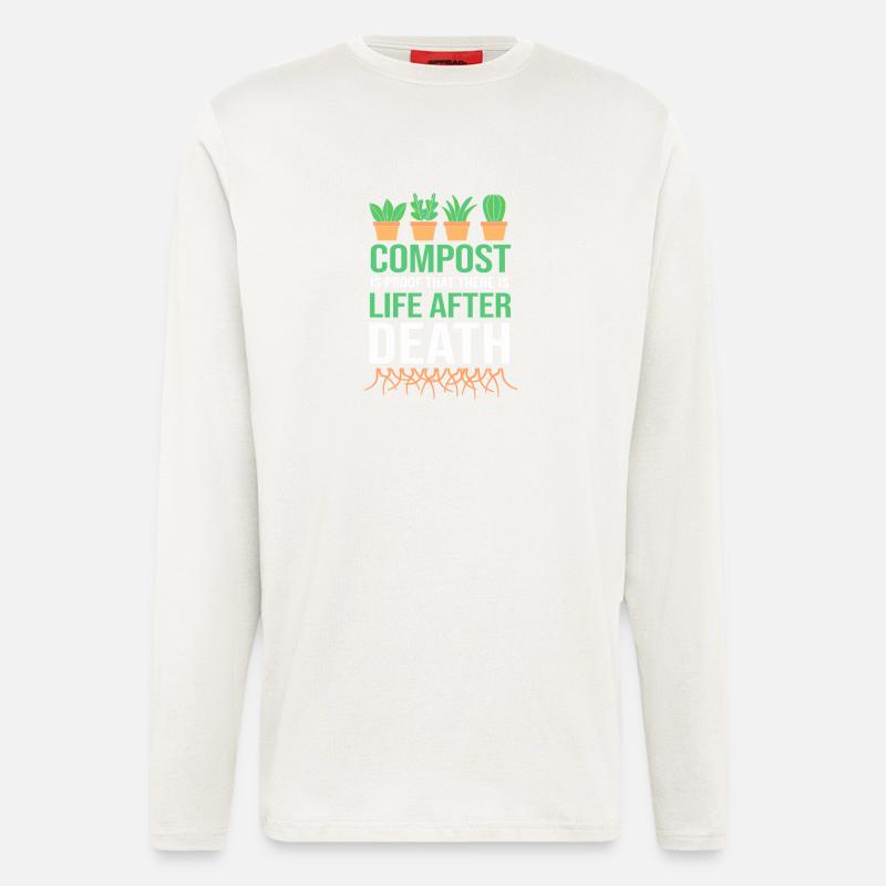 Worms Compost Gift - Longsleeve - made by SPREAD  - OFF WHITE