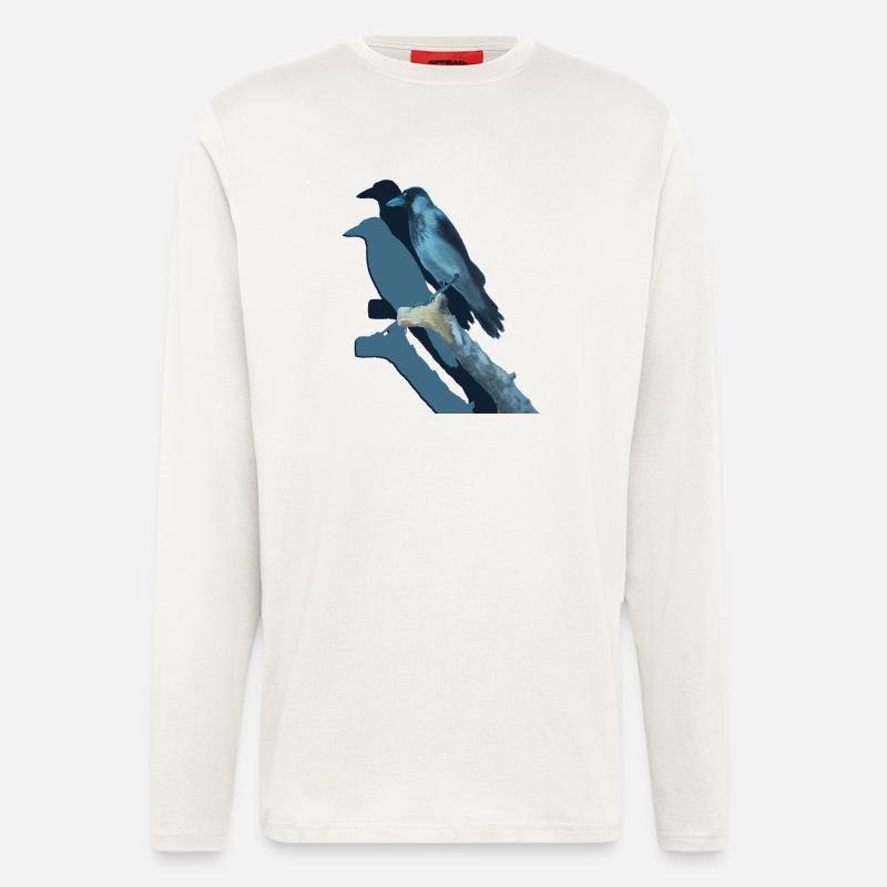 Krähenglück - Langarmshirt - made by SPREAD  - OFF WHITE