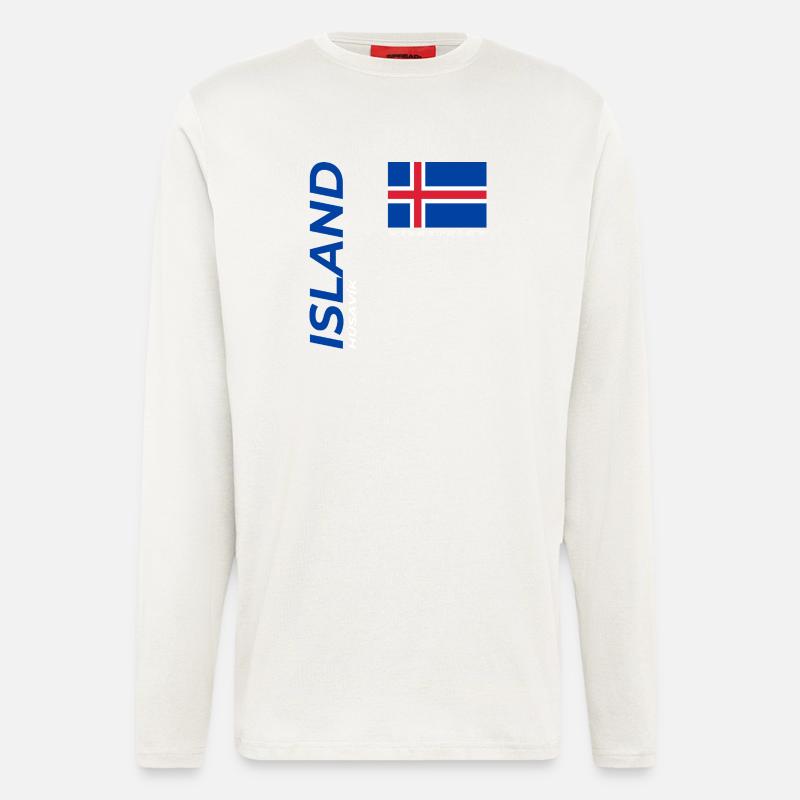 húsavík - Longsleeve - made by SPREAD  - OFF WHITE