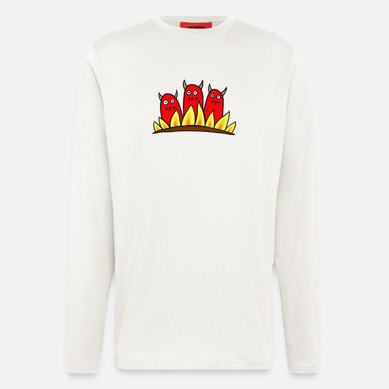 3 Devils - Longsleeve - made by SPREAD  - OFF WHITE