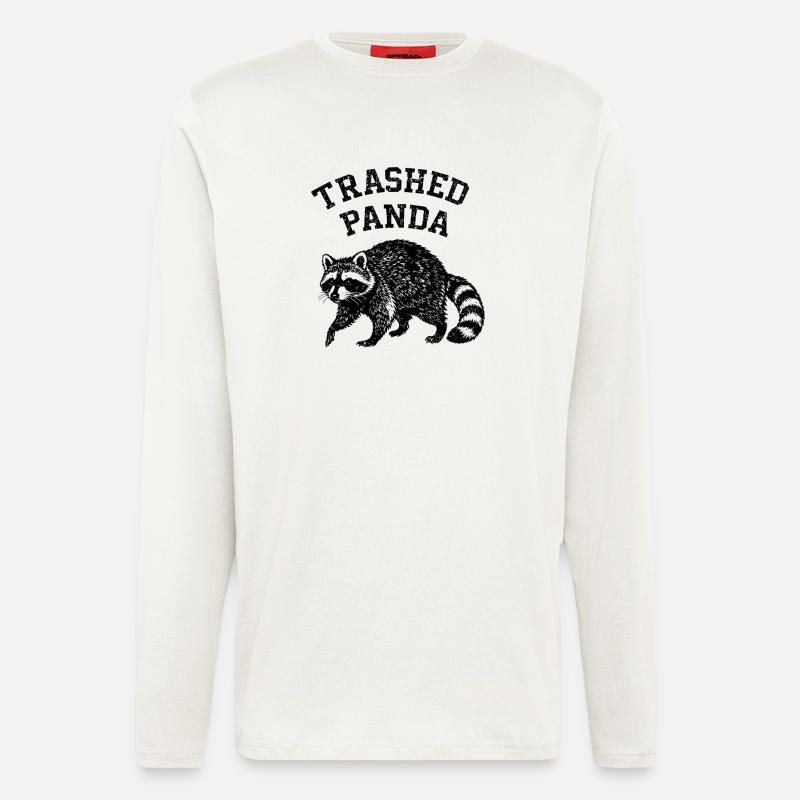 Trashed Panda - Longsleeve - made by SPREAD  - OFF WHITE