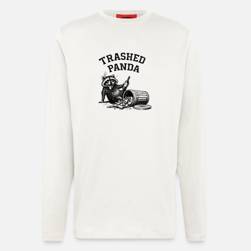 Trashed Panda - Longsleeve - made by SPREAD  - OFF WHITE