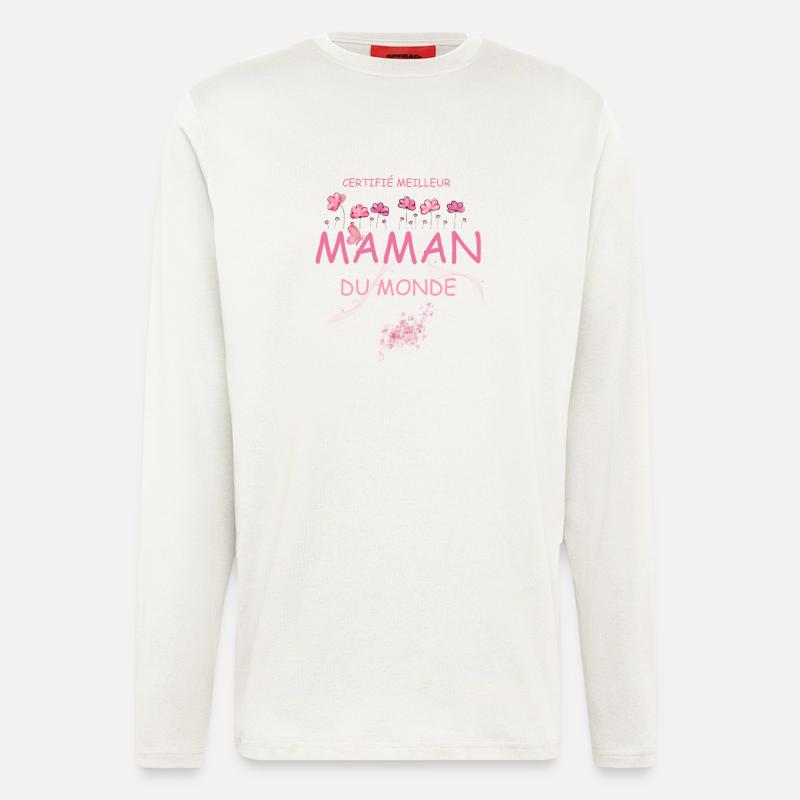 Zertifizierte beste Mutter der Welt - Langarmshirt - made by SPREAD - OFF WHITE