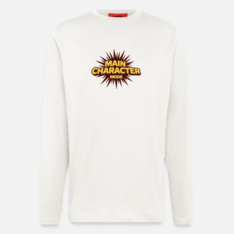 Main Character Mode – Strong Statement - Longsleeve - made by SPREAD  - OFF WHITE