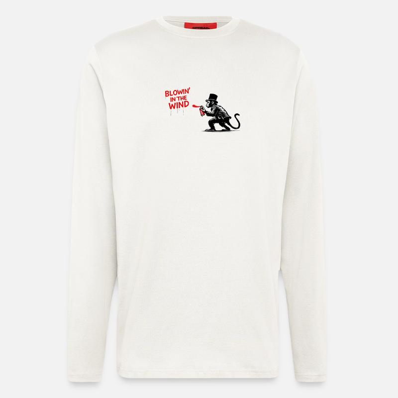 Windspray-Affe Graffiti - Langarmshirt - made by SPREAD  - OFF WHITE