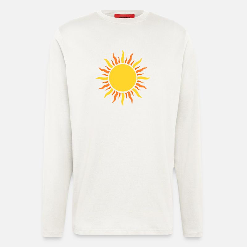 Solar Power Pattern – Ray Design - Longsleeve - made by SPREAD  - OFF WHITE