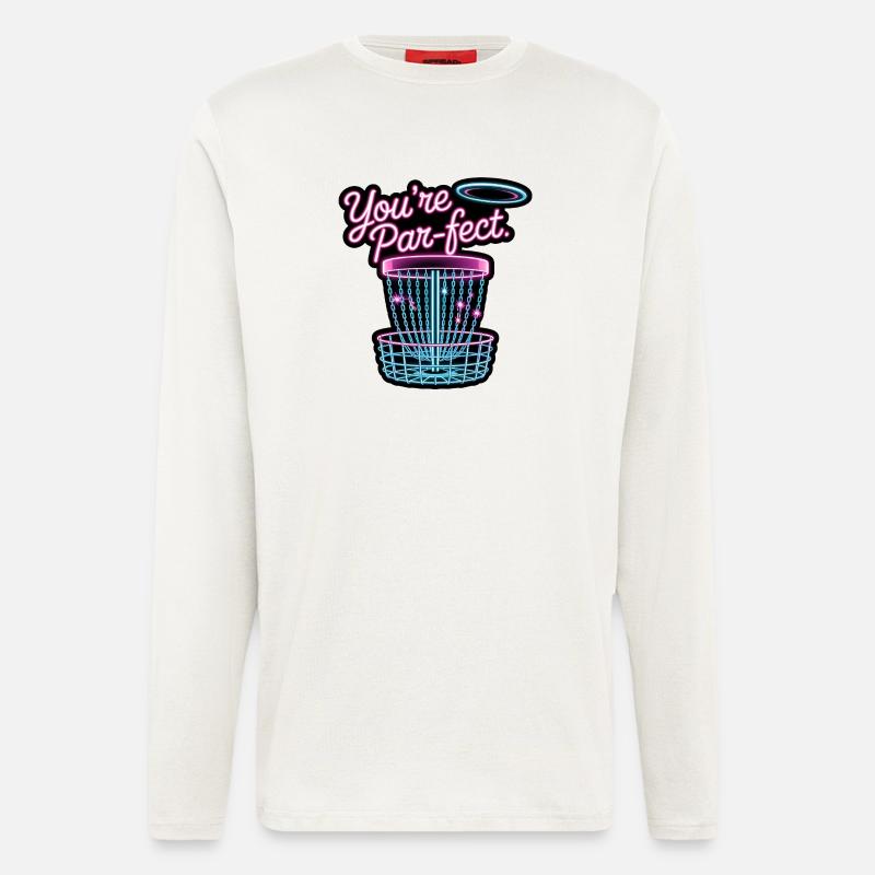 Du bist Perfekter – lustiges Disc-Golf-Meme - Langarmshirt - made by SPREAD  - OFF WHITE