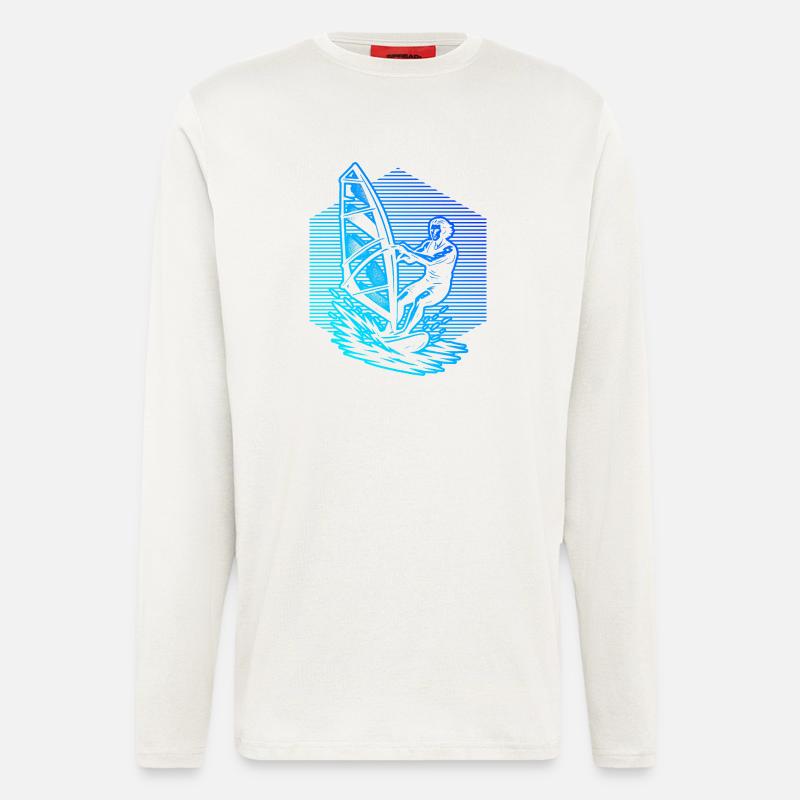 Windsurfing in a nutshell - Longsleeve - made by SPREAD  - OFF WHITE