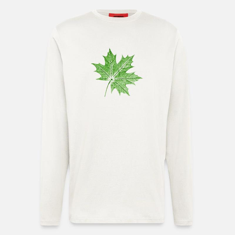 Leaf Maple / Maple Leaf - Longsleeve - made by SPREAD  - OFF WHITE
