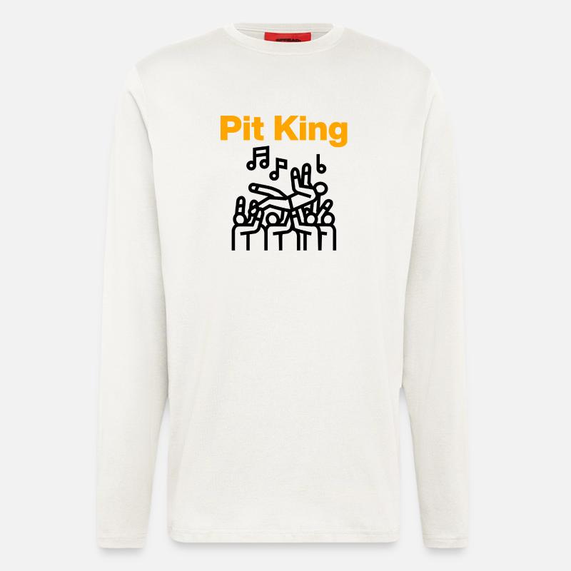 Pit King, Mosh Monarch! - Langarmshirt - made by SPREAD  - OFF WHITE