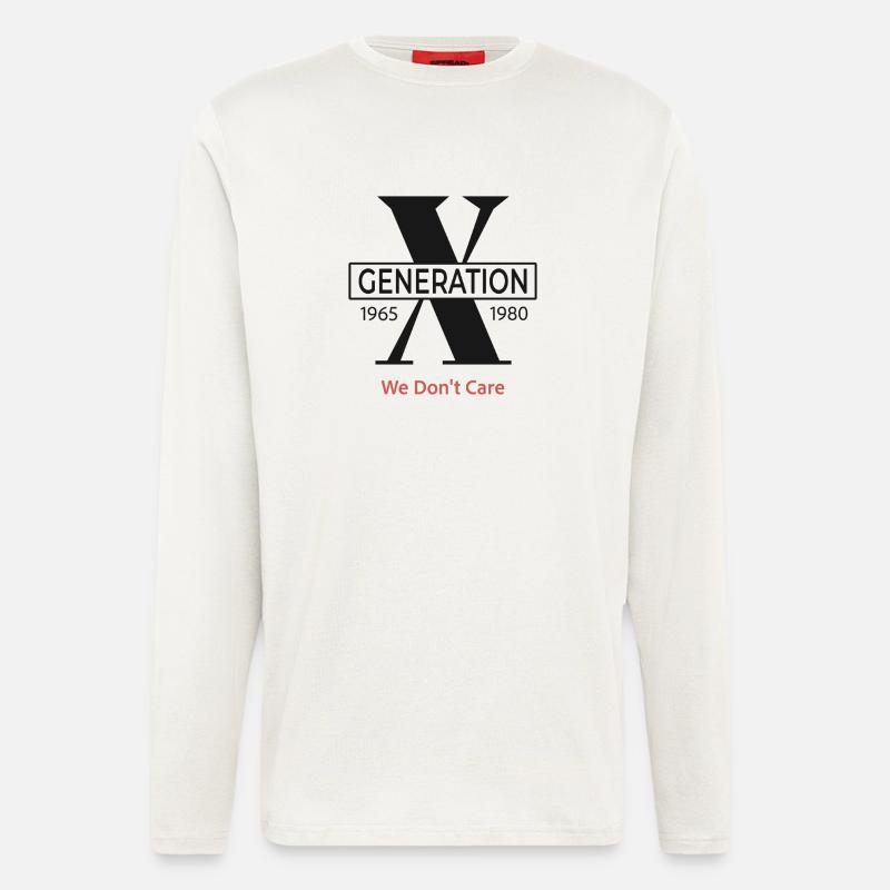  Generation X  We Don’t Care - Langarmshirt - made by SPREAD  - OFF WHITE