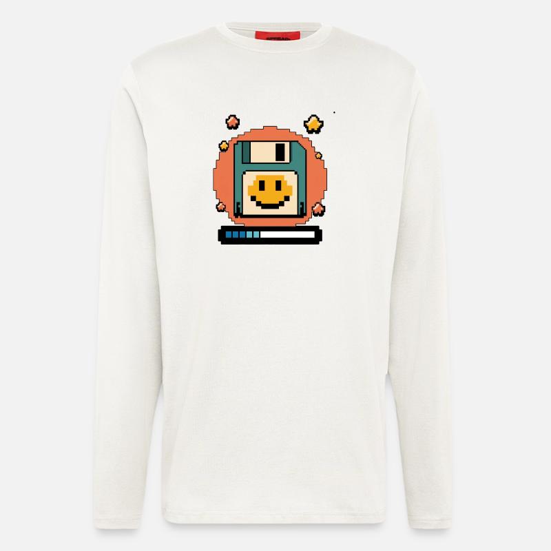 Floppy Disk Retro Internet - Longsleeve - made by SPREAD  - OFF WHITE