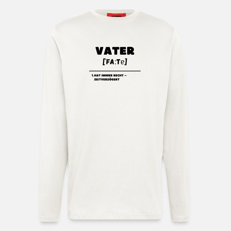 Father Definition Is Always Right Delayed - Longsleeve - made by SPREAD  - OFF WHITE