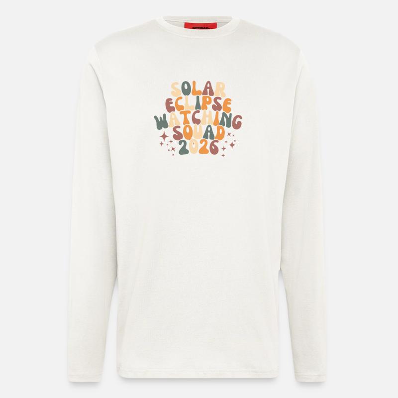 Sun Eclipse Retro Squad - Langarmshirt - made by SPREAD  - OFF WHITE