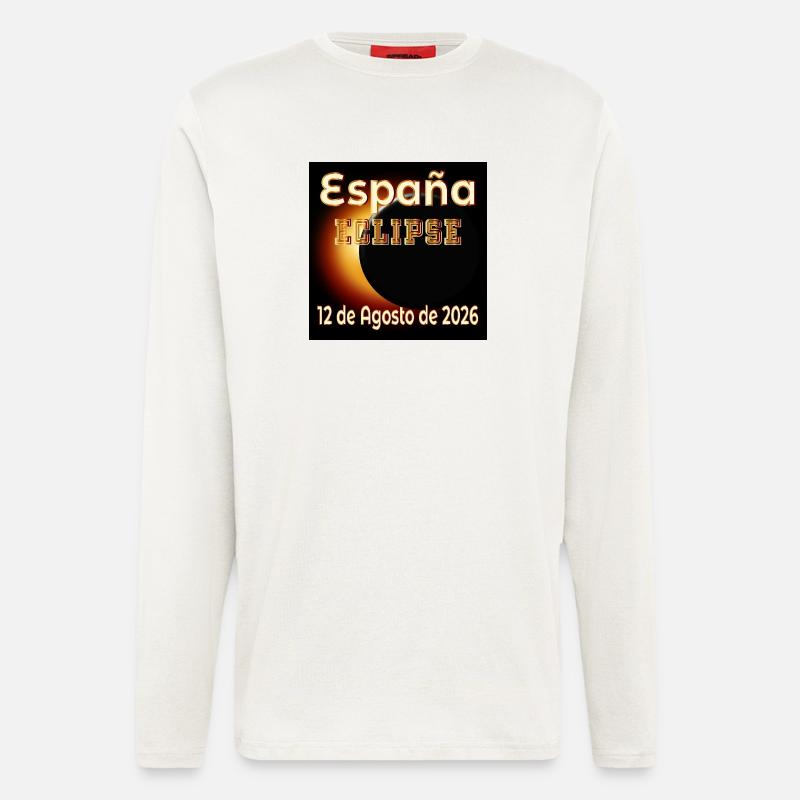 Eclipse Observation Spain - Longsleeve - made by SPREAD  - OFF WHITE