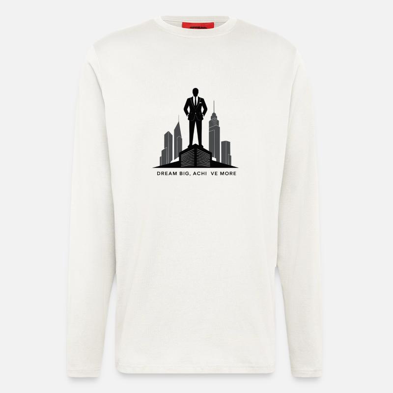 Executive Skyline Ambition Silhouette - Langarmshirt - made by SPREAD  - OFF WHITE
