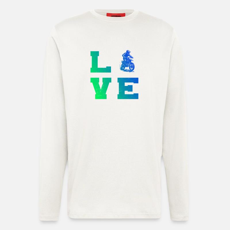 Statement for all motocross - Longsleeve - made by SPREAD  - OFF WHITE