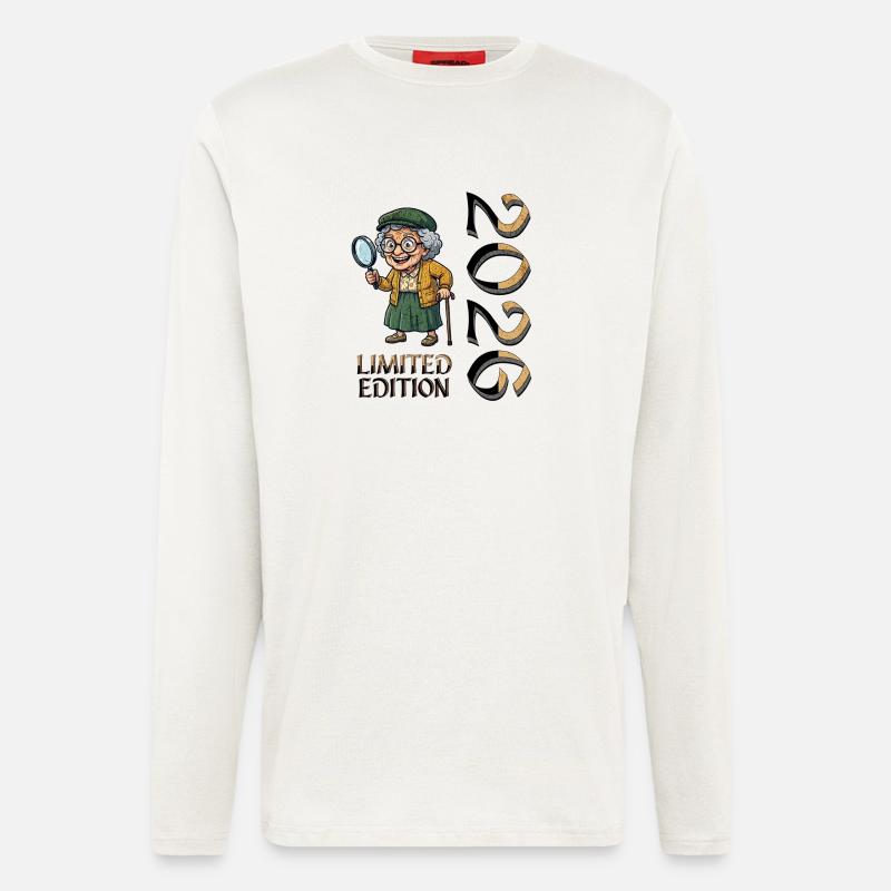Großmutter Limited Edition Oma in Rente - Langarmshirt - made by SPREAD  - OFF WHITE