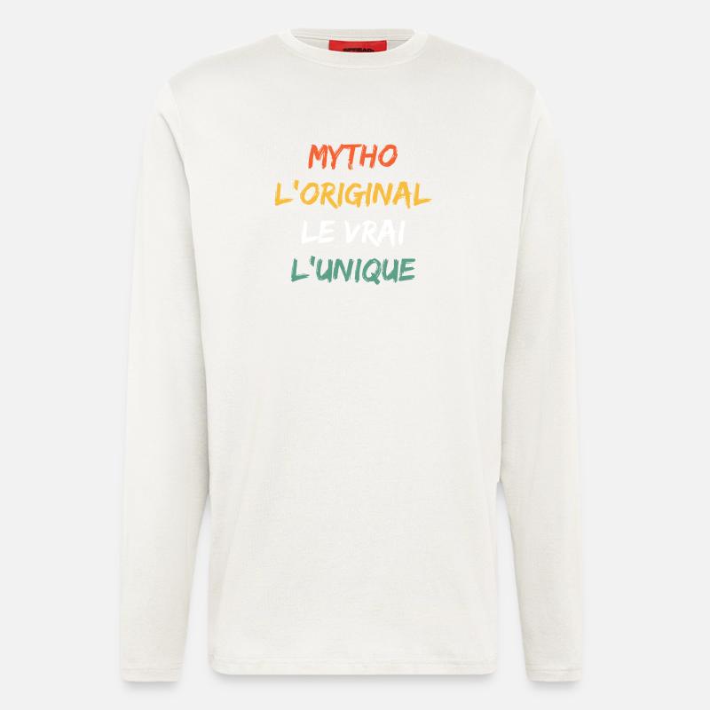 Mytho Original Le Vrai Unique - Manches longues bio décontracté fabriqué en UE - OFF WHITE
