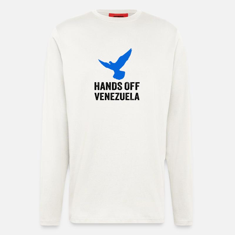 HANDS OFF VENEZUELA - Langarmshirt - made by SPREAD  - OFF WHITE