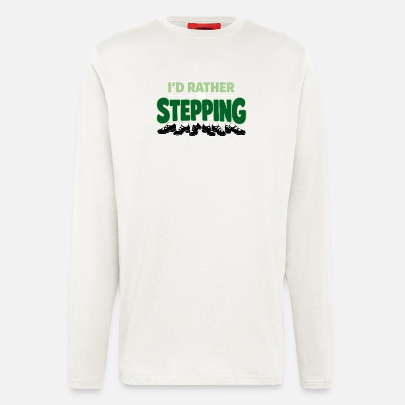 Irischer Tanz Step-dancing Celtic Fan - Langarmshirt - made by SPREAD  - OFF WHITE