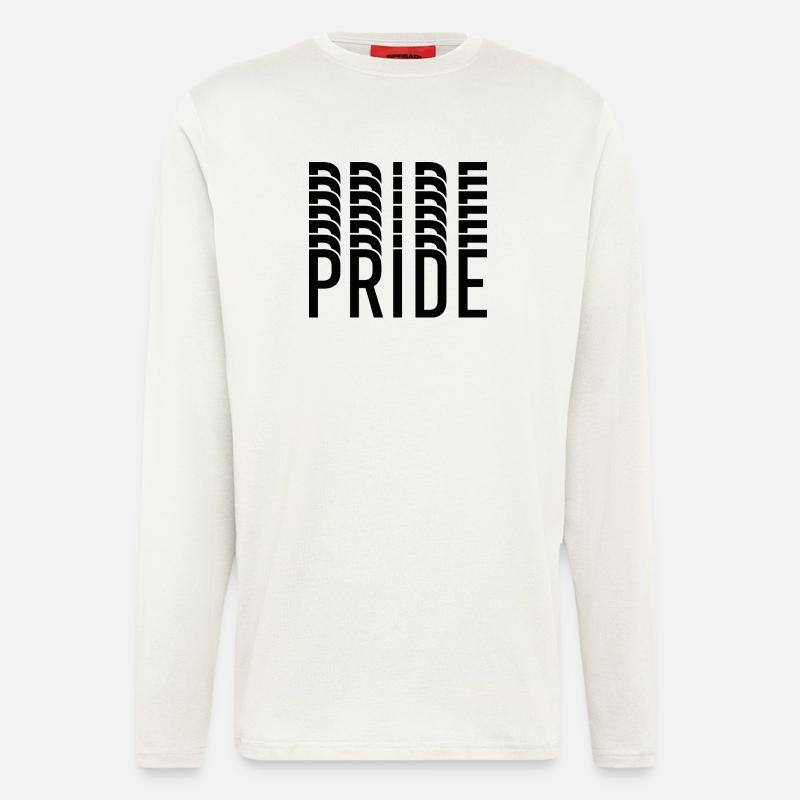 Pride Typography Contrast Pattern - Longsleeve - made by SPREAD  - OFF WHITE