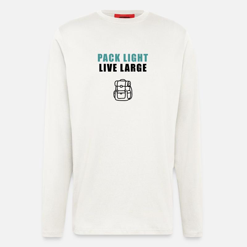 Pack Light Live Large Backpack - Langarmshirt - made by SPREAD  - OFF WHITE