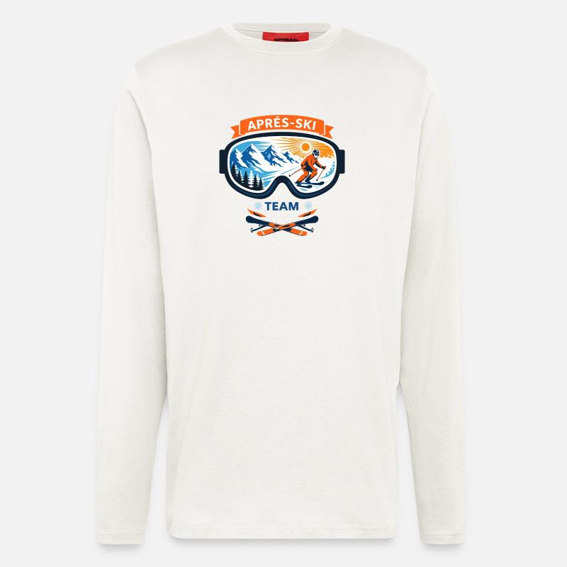 Après Ski Team Comic Design - Longsleeve - made by SPREAD  - OFF WHITE