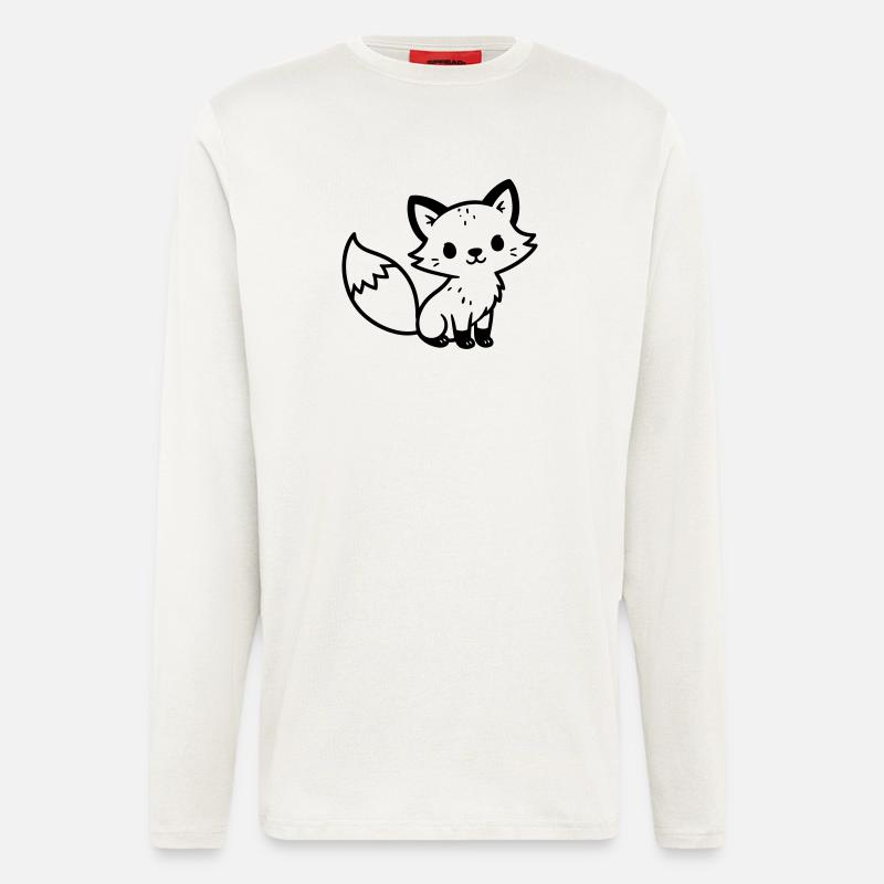 Fuchs Niedlich - Langarmshirt - made by SPREAD  - OFF WHITE