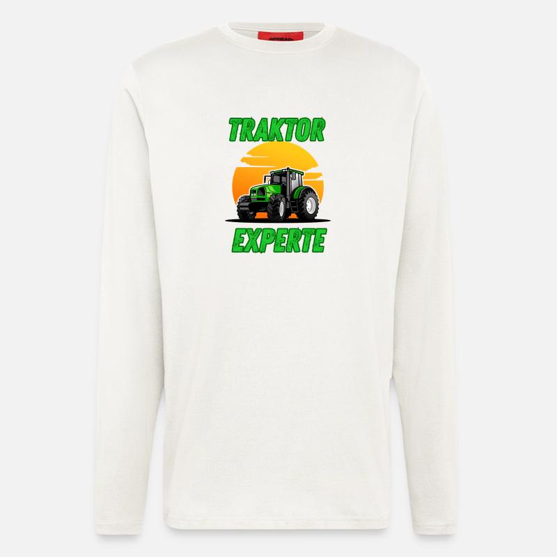 Traktor Experte - Langarmshirt - made by SPREAD  - OFF WHITE