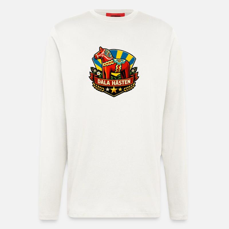 Dala hästen - Longsleeve - made by SPREAD  - OFF WHITE