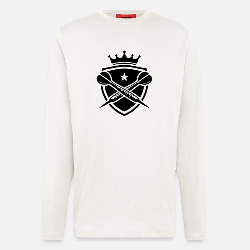 Dartpfeil Wappen Darts - Langarmshirt - made by SPREAD  - OFF WHITE