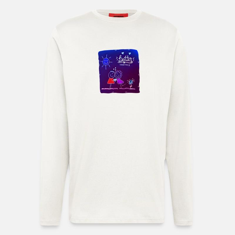 Gemeinsam Besser - Langarmshirt - made by SPREAD  - OFF WHITE