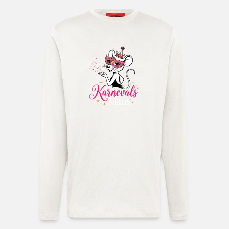 Karnevals Maus - Kölsche Mädche , Tierkostüm  - Langarmshirt - made by SPREAD  - OFF WHITE