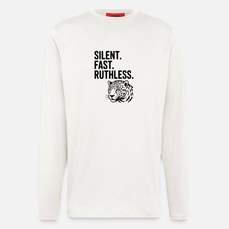 Silent. Fast. Ruthless. - Longsleeve - made by SPREAD  - OFF WHITE