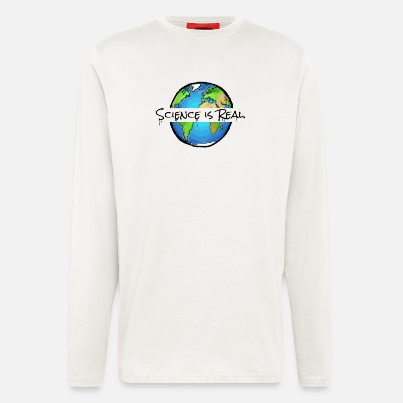 Science Is Real - Statement - Longsleeve - made by SPREAD  - OFF WHITE