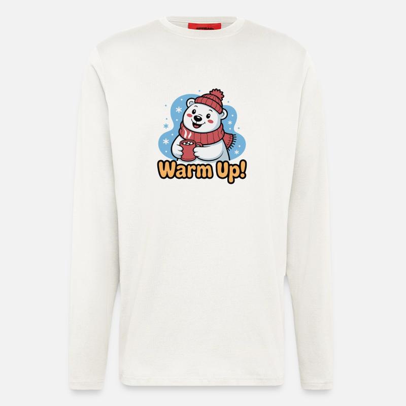 Warm Up Polar Bear Cozy - Langarmshirt - made by SPREAD  - OFF WHITE