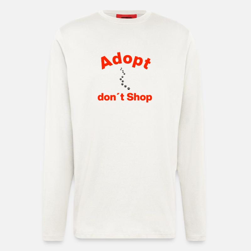 ADOPT, DON'T BUY, PAW WAY! STATEMENT - Longsleeve - made by SPREAD  - OFF WHITE