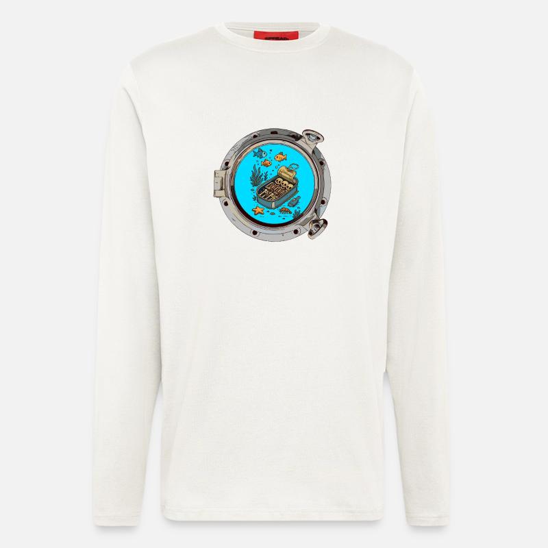 sleeping in a can - Langarmshirt - made by SPREAD  - OFF WHITE