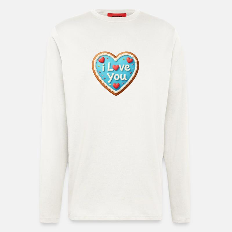 Valentine's Day Heart Gift Valentine's Day - Longsleeve - made by SPREAD - OFF WHITE