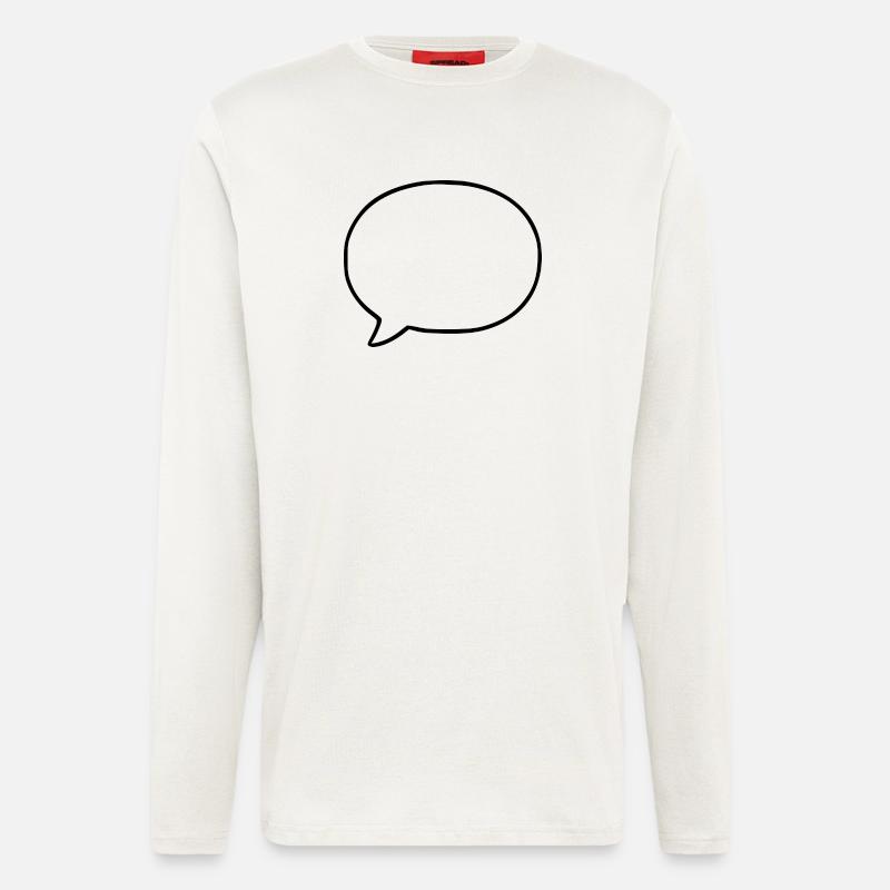 Personalize your own speech bubble comic - Longsleeve - made by SPREAD  - OFF WHITE