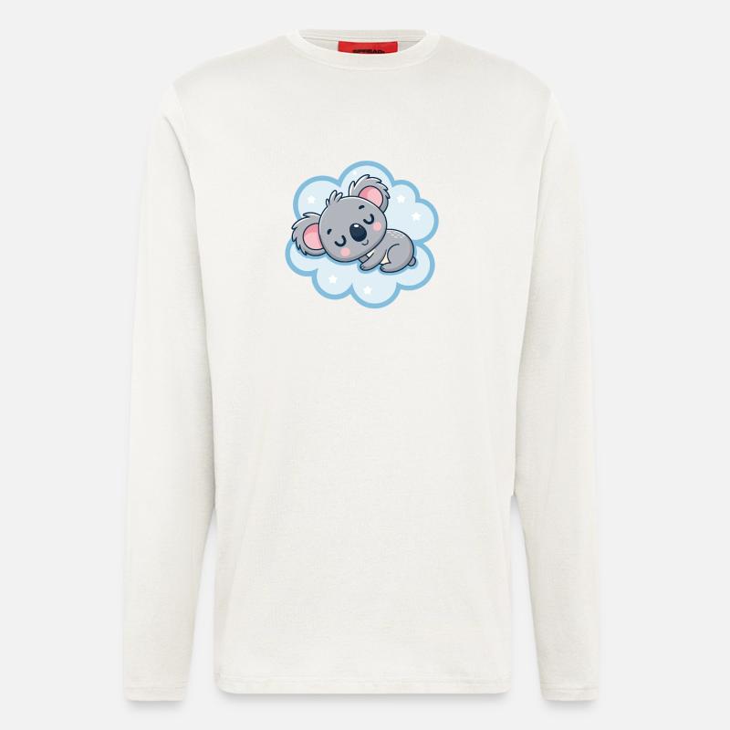 Koala-Traum auf Cloud - Langarmshirt - made by SPREAD  - OFF WHITE