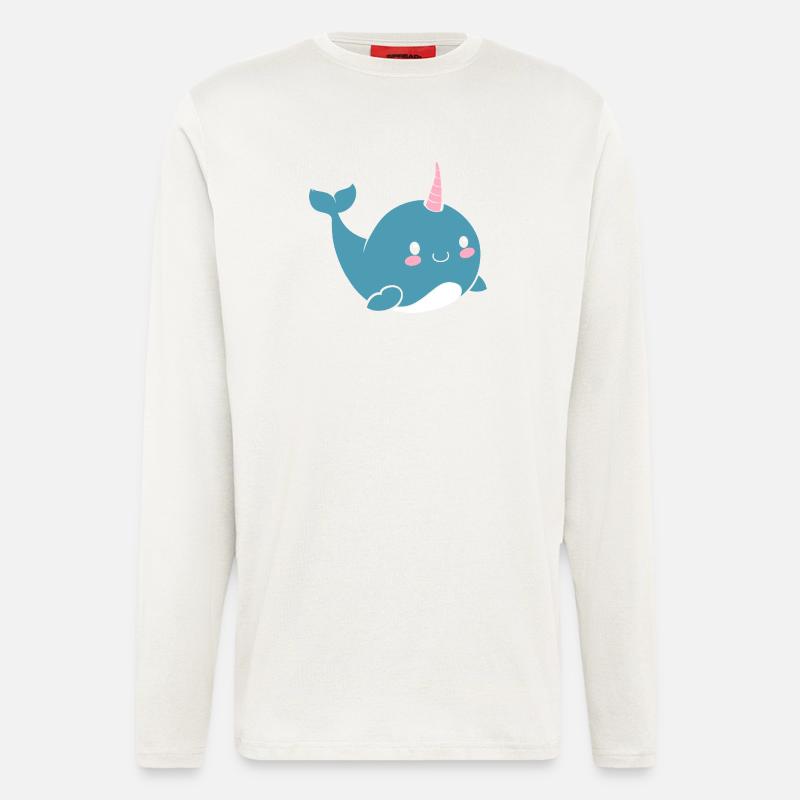 Narwal - Langarmshirt - made by SPREAD  - OFF WHITE