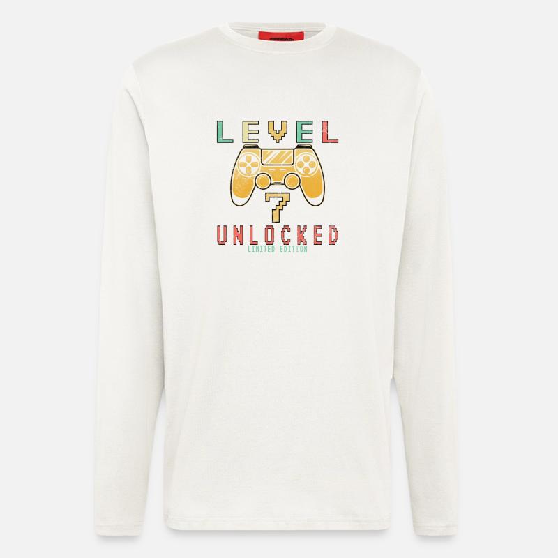 Level 7 Unlocked Limited Edition - Langarmshirt - made by SPREAD  - OFF WHITE